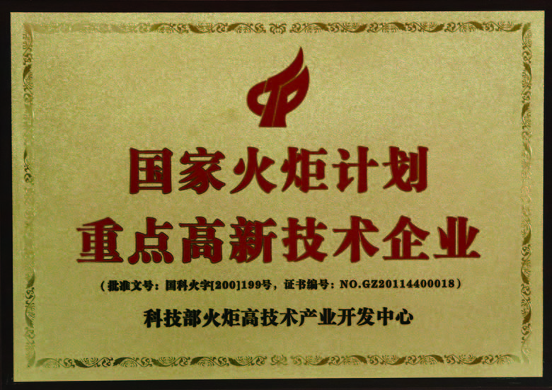 国度火炬打算沉点高新技术企业